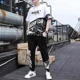 thumbnail image 4 of Trajes deportivos Chándal con alfabeto, ropa para correr, ropa para hombre, camiseta blanca, ropa deportiva para hombre, conjuntos de pantalones, elegante oferta superior 2025, novedad en XL, 4 of 5