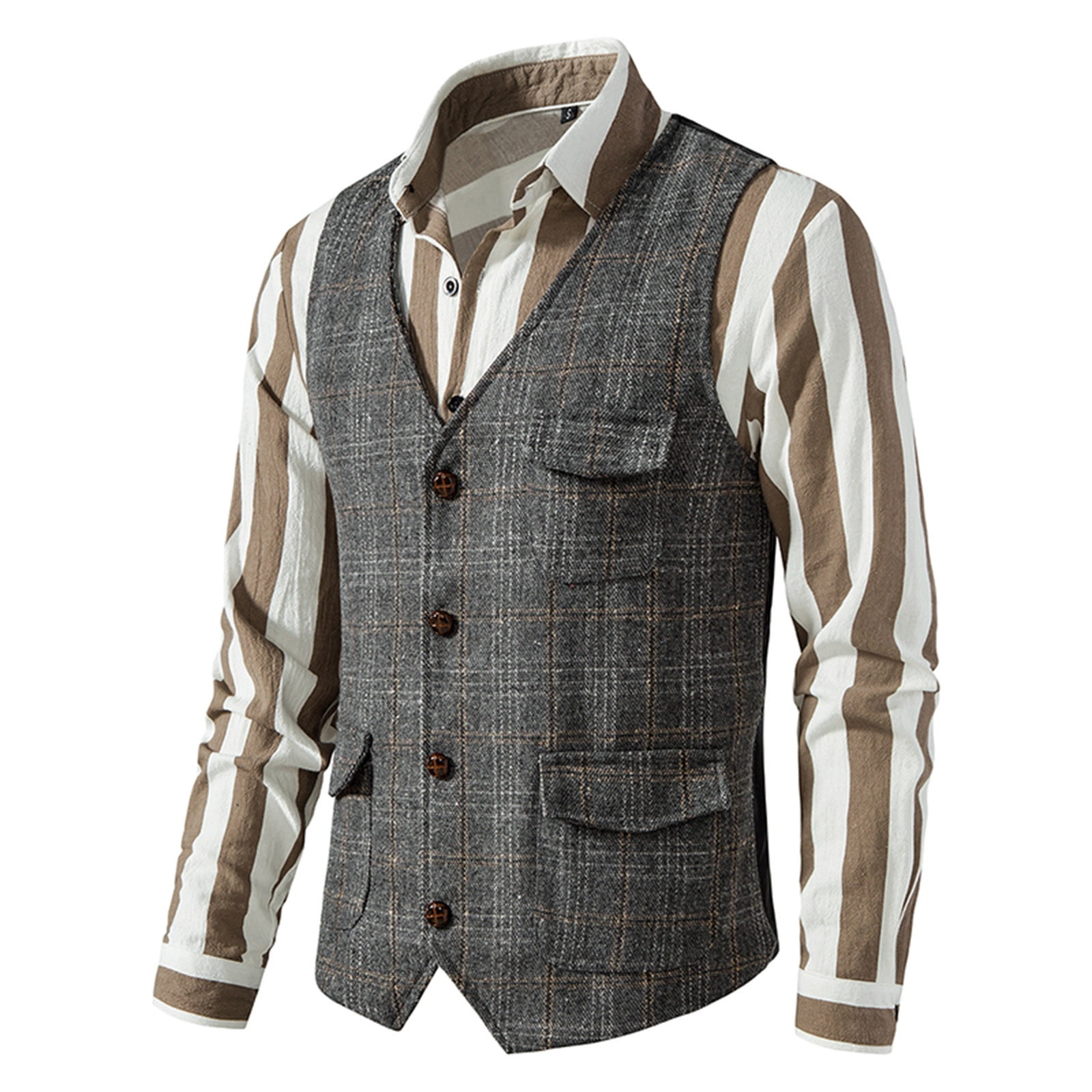 トップス pois Tweed vest Tweed Vest - ByGeorge