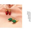 thumbnail image 3 of Pendientes navideños para mujer Pendientes festivos para niñas Pendientes de copo de nieve con forma de árbol y lazo, 3 of 3
