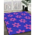 thumbnail image 3 of Ahgly Company Machine Washable Indoor Square Transitional Aztech Purple Area Rugs, 7' Square, 3 of 7