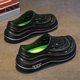 thumbnail image 1 of Zapatos de chef para hombre, ligeros, de trabajo, con puntera ancha, de seguridad para exteriores, impermeables, huecos, antideslizantes, para playa, hoteles y restaurantes, 1 of 9