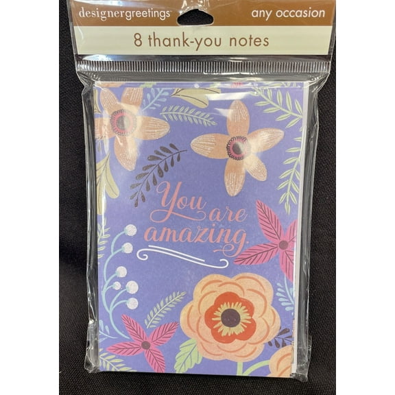 Designer Greetings You Are Amazing Thank You Cards 8ct