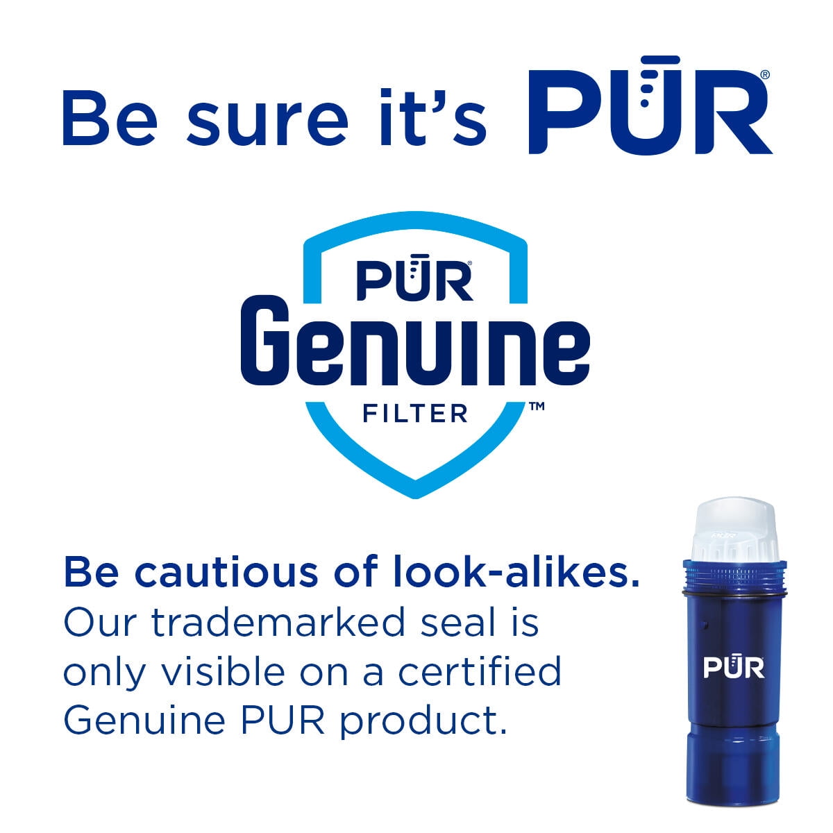 PUR PLUS 30 Cup Dispenser Filtration System, W 15.3" x H 10.1" x L 5.3", White, DS1811Z