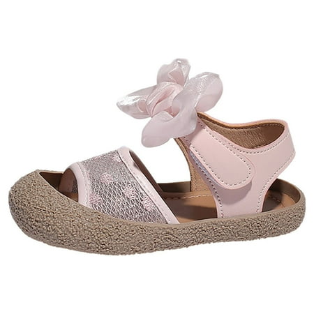 

Girls Little Children s Soft Sole Sandals Summer Little Girls Baby Baotou Princess Shoes Bowknot Leather Shoes Shoes for Baby Girls Toddler Shoes Girls Baby Girl Shoes Girl Sandals Size 4 Closed Toe