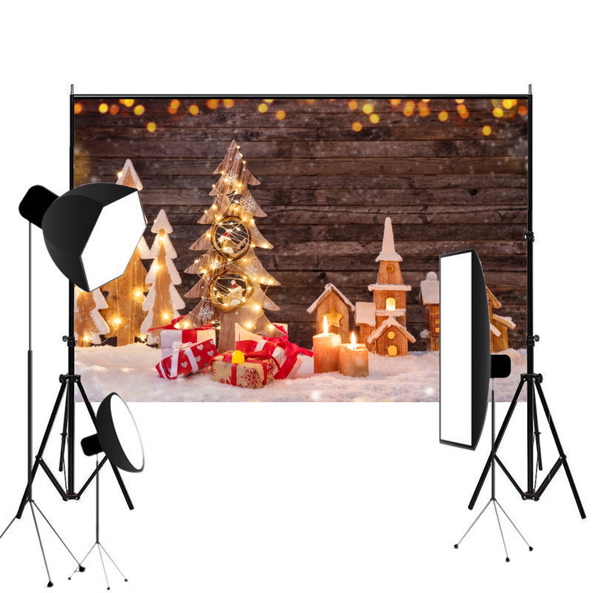 FOCUSSEXY 7x5ft Christmas Backdrop Christmas backdrops for Photography Photo Backdrops Background Studio Prop
