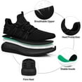thumbnail image 2 of Feethit Mens Non Slip Running shoes Breathable Walking Sneakers Gym Work Tennis Shoes, 2 of 6