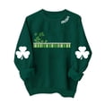 thumbnail image 2 of Maqroz St Patricks Day Sweatshirt Women Shamrock Irish Green Pullover Saint Patricks Days Womens Outfit Long Sleeve Funny Graphic Crewneck Tops, 2 of 4