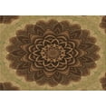 thumbnail image 1 of Ahgly Company Machine Washable Indoor Rectangle Transitional Cinnamon Brown Area Rugs, 6' x 9', 1 of 7