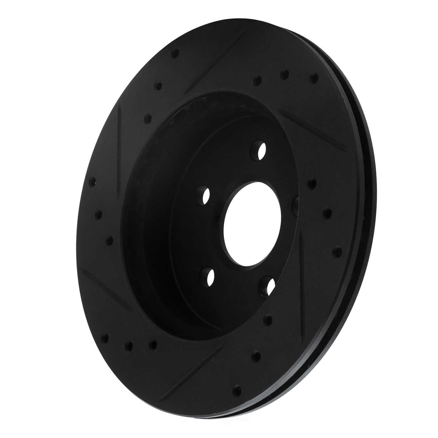 Dynamic Friction Company 633-52009R DFC Brake Rotor - Drilled And Slotted - Black