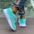 thumbnail image 2 of EKVAHL Women's Orthopedic Knit Sneakers, Tennis Shoes Walking Shoes, Breathable Mesh Arch Support Flexible Sole Gym Workout Outdoor Daily Athletic Shoes Blue, 2 of 3