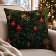 thumbnail image 6 of Zznnkj Christmas Throw Pillow Covers, 18 x 18 Inch, Soft Comfortable Linen Pillowcases for Sofa Bedroom Couch Winter Holiday Party Home Decor, 6 of 6