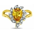 thumbnail image 2 of Star K � Pear Shape 8x6 Genuine Citrine Halo Split Shank Ring, 2 of 9