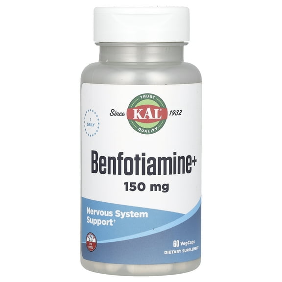 Kal - Benfotiamine  - 60 Vegetarian Capsules