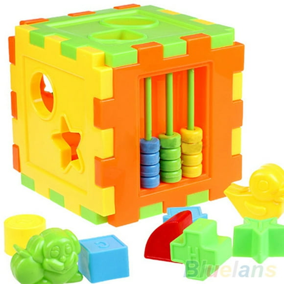 Cheers Kid Baby Toddler Educational Play Toy Games Animal Shape Alphabet Block Cube