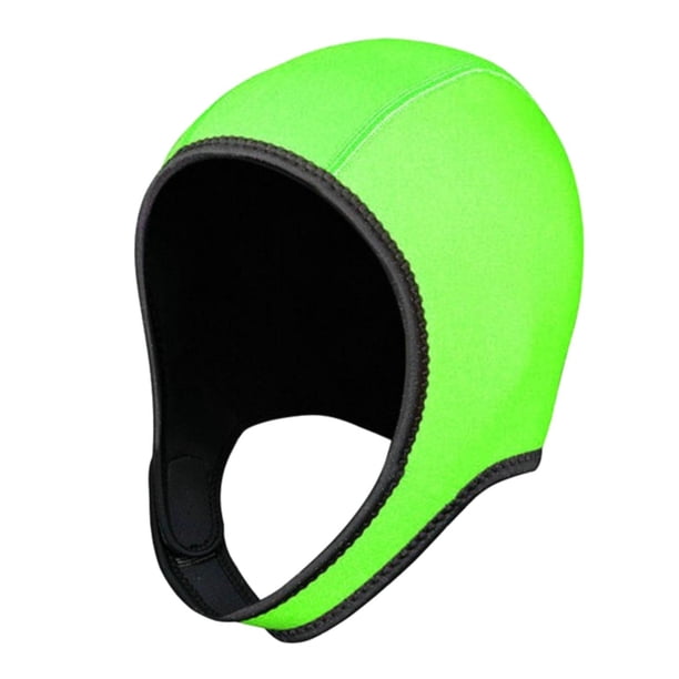 Capucha de buceo térmica de 3 mm de neopreno para una experiencia de buceo cómoda. verde fluorescente