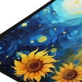 thumbnail image 4 of SKYSONIC Van Gogh Style Sunflower Area Rug 39x20 in, Stain Resistant Comfy Carpet Throw Rug with Elastic Cotton Interlayer for Kitchen Bathroom Living Room Bedroom, 4 of 7