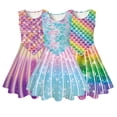 thumbnail image 4 of Esaierr Girls Sleeveless Dresses for Kids Toddler,Little Big Casual Swing Sundress Fashion Skirt Pullover Party Dresses Teen Summer Printed Dress Clothes,Size 4-13Years, 4 of 9