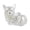 Lying Corgi, variant on Dog Hair Memory Capsule 7cm Plastic Keepsake Pendant for Pet Fur, Small Portable Keychain for Pomeranian, Husky, Corgi Memorial Gift for Pet Lovers