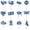 Blue, variant on FXMLRLK 12Pcs Graduation Cupcake Toppers Congrats Grad Class of 2026 Graduation Cupcake Picks Toppers Diploma Supplies for Party Decorations, Orange