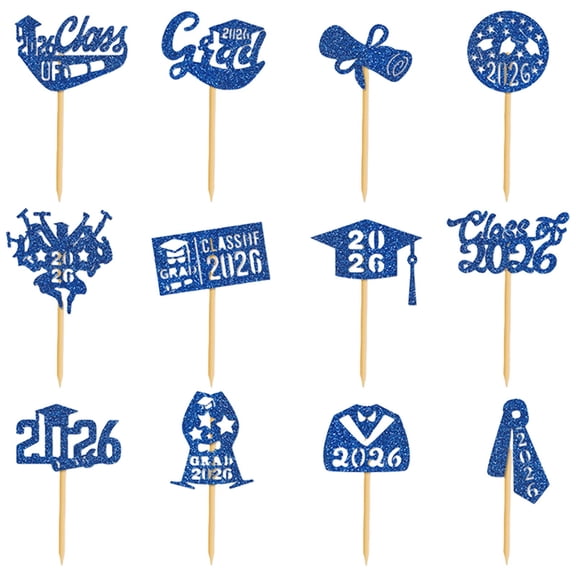 Happy Graduation Cake Topper Gold And Black Cake Decoration For Grad Party Dessert Decorations
