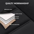 thumbnail image 6 of Leather Seat Covers Fit for Toyota 96% Models,Car Seat Covers Full Set,Waterproof Car Seat Cushions with Airbag（Standard-Black）, 6 of 7