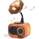 thumbnail image 1 of Altavoz de música retro Altavoz inalámbrico vintage Altavoz portátil para exteriores Sonido estéreo fuerte Altavoz recargable Soporte de micrófono incorporado Responder llamadas Tarjeta USB TF AUX, 1 of 5