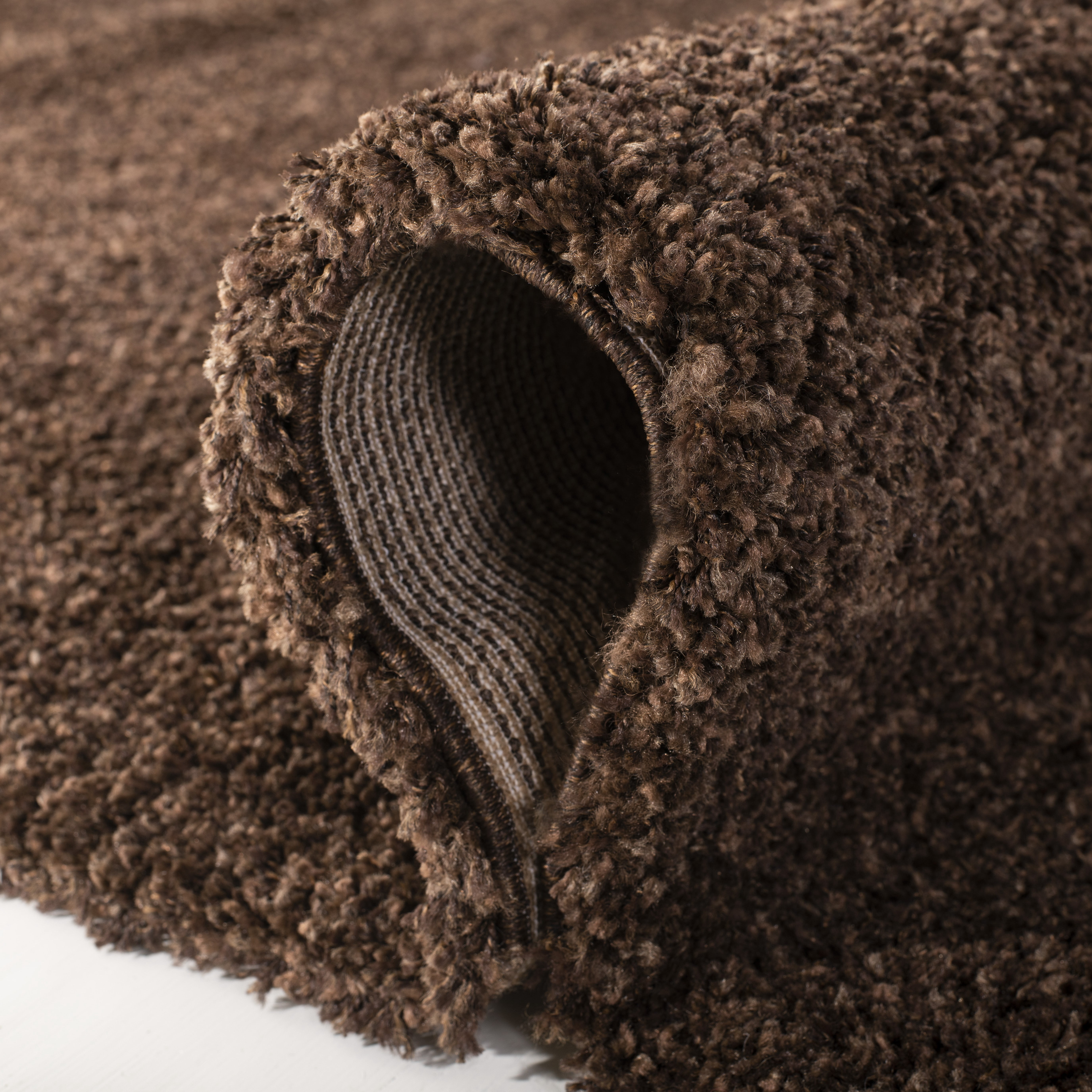 Safavieh California Plush Solid Shag Area Rug, Brown, 6' x 8'