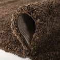thumbnail image 6 of SAFAVIEH California Plush Solid Shag Runner Rug, Brown, 2'3" x 5', 6 of 13