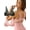 Black/Pink, variant on Women's Full Coverage Laser Push Up Bra With Back Lace Support work out T-Shirt/Tank Top Bra
