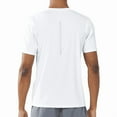 thumbnail image 3 of NORTHYARD Men's Workout Shirts Running Athletic Short Sleeve T-shirts White L, 3 of 7