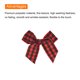 thumbnail image 4 of 30Pcs Mini Lazo de Cinta Gingham 1.5" Cinta de Tela a Cuadros de Satén para Manualidades Negro y Rojo, 4 of 6