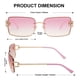 thumbnail image 5 of Lentes de Sol SOJOS Vintage Rectangulares Sin Montura SJ1178 Oro Rosa, 5 of 6