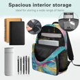 thumbnail image 4 of Yspwyqan Rainbow Axolotl Kids Backpack Set for Travel, with Lunch Box Water Bottle Bag, 17 Inch Lightweight Large Capacity Girls Backpack for Back to School Hiking, 4 of 7