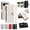 White, variant on For Google Pixel 10 /10 Pro Wallet Case: with RFID Blocking Card Slots [5 Cards+1 Cash Slot+1 Zipper Pocket | Soft PU Leather Magnetic Snap | Crossbody & Wrist Strap Protective Phone Cover,White