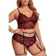 thumbnail image 3 of Gibobby Ropa interior mujer Conjunto de Lencería Sexy de Colegiala, Pijamas Caseros Sexy para Mujer, Ropa de Encaje Regalo de Aniversario(Rojo, 4XG), 3 of 5