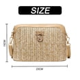 thumbnail image 2 of Bolso de mano de paja para mujer, bandolera de paja, bolso de mano de ratán para playa de verano, bolso de mano tejido a mano, 2 of 6