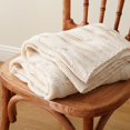 Cream White Throw Blanket for Couch, Decorative Ivory Throw Blankets
