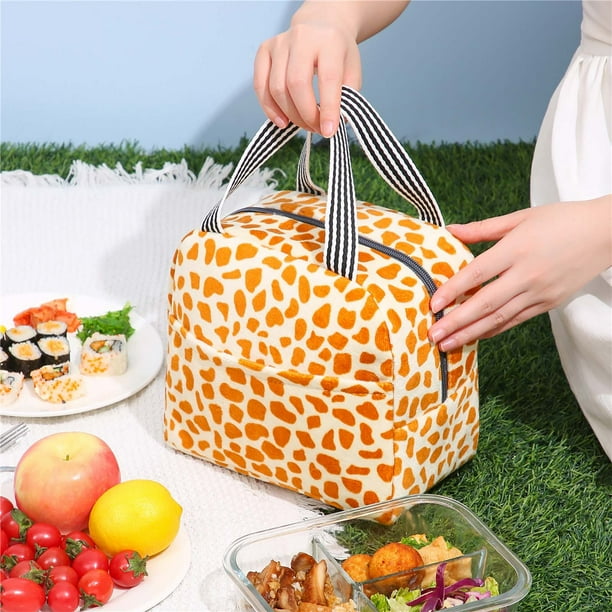 Patterned Insulated Bag Portable Lunch Bag Travel Picnic Lunch Box Bag Work School Lunch Bag Bento Bag