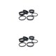 thumbnail image 2 of Greeniant CANSUCC 6 piezas bicicletas de montaña auriculares lavadora portátil ciclismo horquilla delantera espaciador anillo junta accesorios Negro 2piezas, 2 of 6