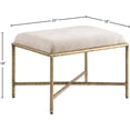 thumbnail image 5 of Meridian Furniture Valley Beige Chenille Fabric Bench, 5 of 8