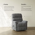 thumbnail image 5 of COLAMY Power Lift Recliner Chair for Elderly, Electric Massage and Heat Sofa with Lift Assistance, 20W USB and Type-C Fast Charging, Dark Grey, 5 of 11