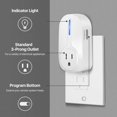 thumbnail image 3 of Wireless Outlet Switch with Remote Control - Wirelessly Turn Power On Off Wireless Electrical Outlet Plug for Household, 3 of 5