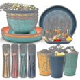 thumbnail image 1 of Unbreakable Dinnerware Sets Camping Plates And Bowls Set Plastic Picnic Dinner Sets, 1 of 1