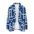 thumbnail image 1 of Blazer pequeño ajustado con estampado de solapa de primavera y otoño para mujer Pompotops qwe22217, 1 of 4