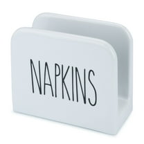 Porcelain White Napkin Holder - Large Napkin Dispenser