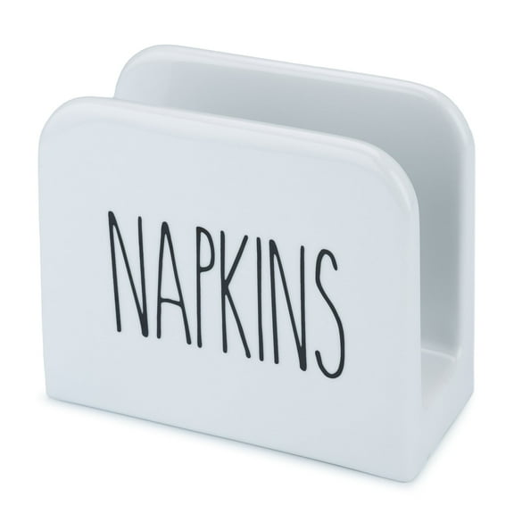 Porcelain White Napkin Holder - Large Napkin Dispenser