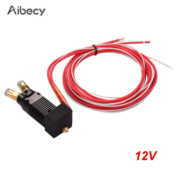 Aibecy 2 In 1 Out Dual Color Metal Hotend Extruder Kit With Cable 0 4mm Brass Nozzle Print Heat Compatible With Cr 10 Series Ender 3 3d Printer Walmart Com Walmart Com