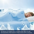 thumbnail image 5 of Cooling Blankets, Queen Size 100% Bamboo Blanket for All-Season, Cooling Blankets Absorbs Body Heat to Keep Cool on Warm Night, Ultra-Cool Lightweight Blanket for Bed, 5 of 9
