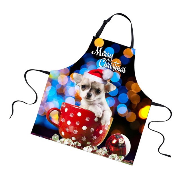 Delantal Unisex Colcomx Animales Cocina Babero CA5351R Delantal de Navidad
