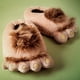 thumbnail image 2 of Pantuflas de aventura de monstruo peludo de pies grandes para hombres, pantuflas de disfraces de pies de hobbit de invierno cálidas y cómodas para adultos (hombres: nosotros 11), 2 of 5
